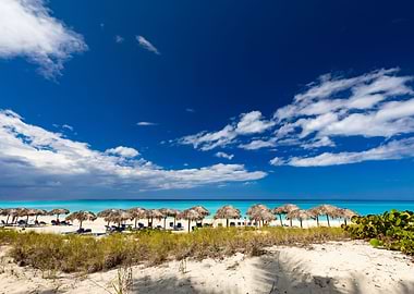 Holiday sandy beach Cuba