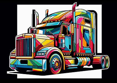 Tractor unit wpap pop art