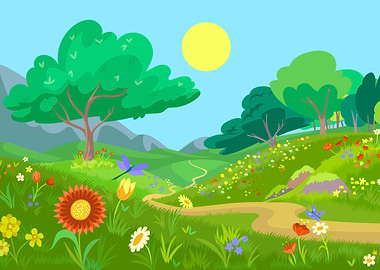 Beautiful Spring Landscape