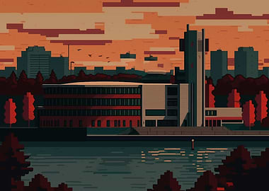 Almere City Pixel Art