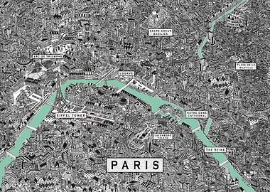 Paris map France