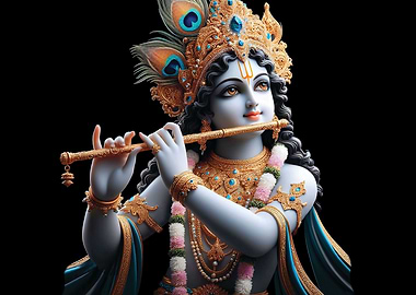 KRISHNA PLAYING FLUTE