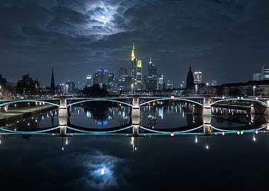 Frankfurt at Full Moon