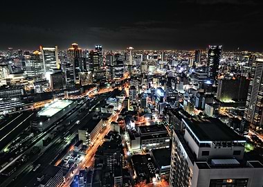 Osaka night view