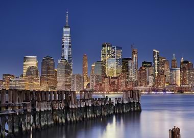 Manhattan Skyline at night