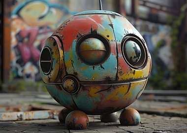 Robot AI Cute Cyberpunk