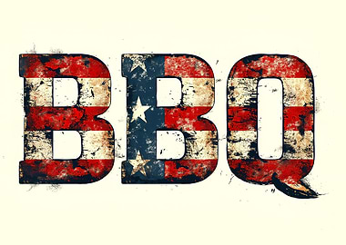BBQ Poster Flag Design