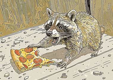 Raccoons and Pizza