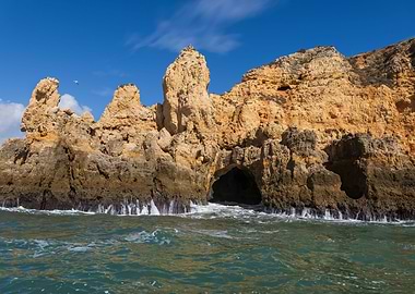Algarve Coast With Cave