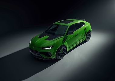 Green lamborghini urus