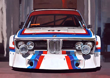 BMW 30 CSL MARKER DRAWING