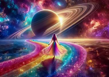 Rainbow Saturn