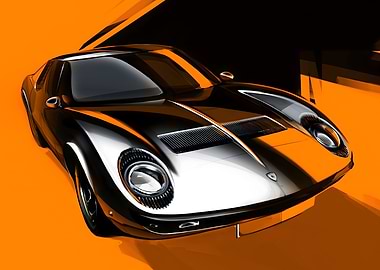 Lamborghini Miura Art