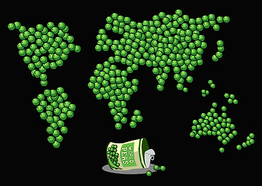 World Peas Map Posters