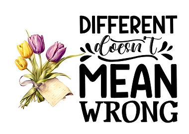 Different dont mean wrong