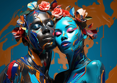 Colorful Love Painted