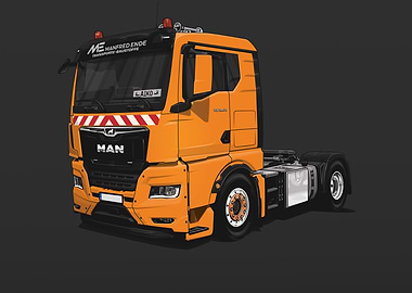 MAN TGX 18 470 Orange
