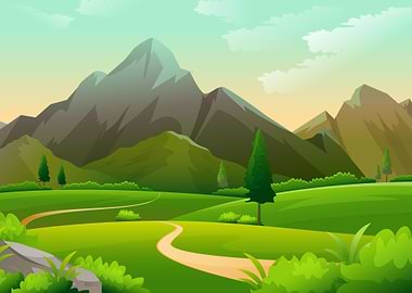 Mountain Landscape Art