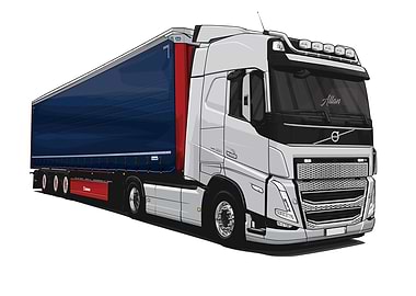 Volvo FH 500 Silver Blue