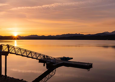 Sunset on the dock