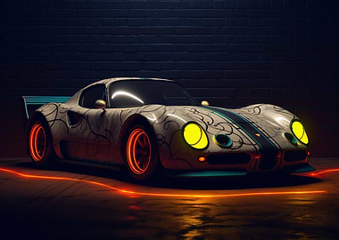 Neon Alfa Romeo 4C Compet