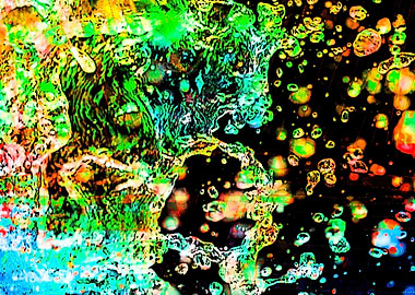 abstract water splashes