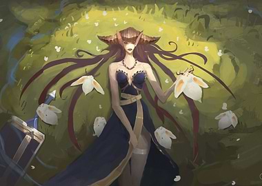 Beautiful warrior girl