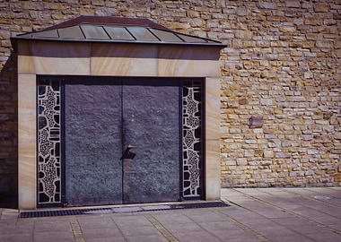 entrance of a church