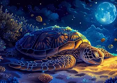 turtle watercolor animal