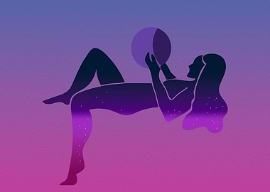 woman dream abstract