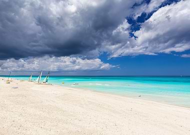 Holiday sandy beach Cuba