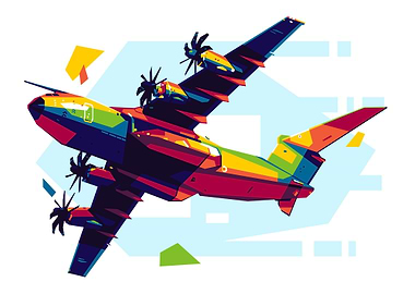 A400M Atlas in WPAP Art