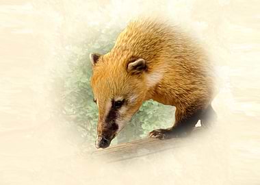 Coati portrait