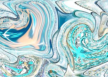 artistic hearts background