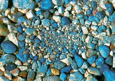 stones in the quay as back