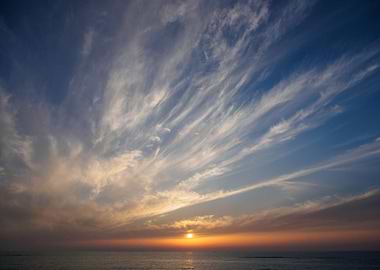 Mediterranean sun set