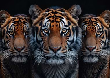 Three tigers