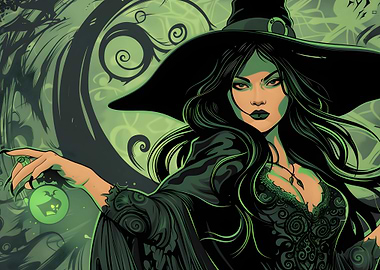 fantasy magic of witch