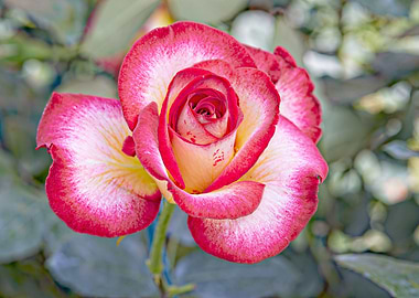 rose growing in the garden