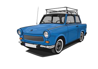 Trabant 601 Blue