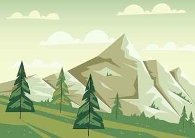 Mountain Landscape Art