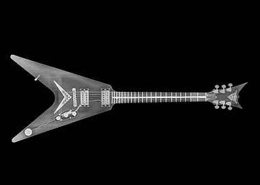 X ray of Electric Guitar
