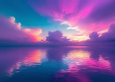 neon seascape