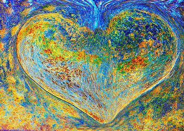 heart stones in the quay