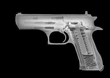 hand gun under x ray