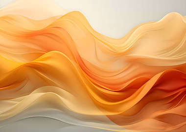 Abstract Orange Waves