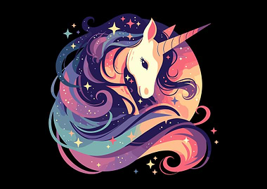Mystical Sunset Unicorn
