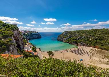 View on sea bay and sky