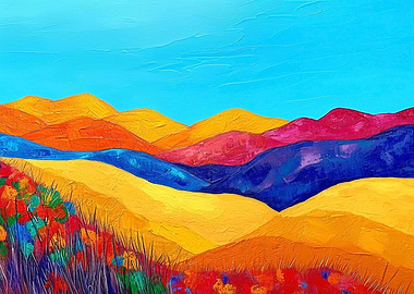 Abstract desert landscape