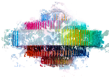 Agam fountain at Dizengoff